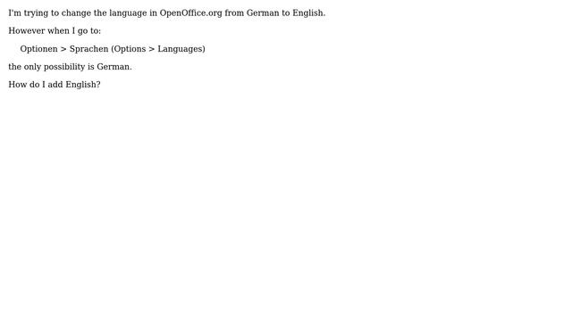Changing UI language in OpenOffice.org смотреть онлайн
