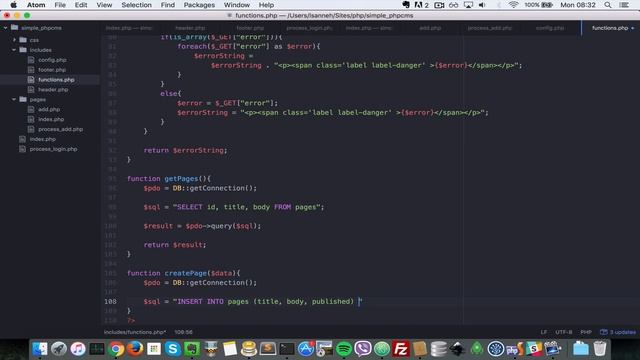 php mysql simple cms content management system tutorial - 9 Create Add page Functionality B смотреть онлайн