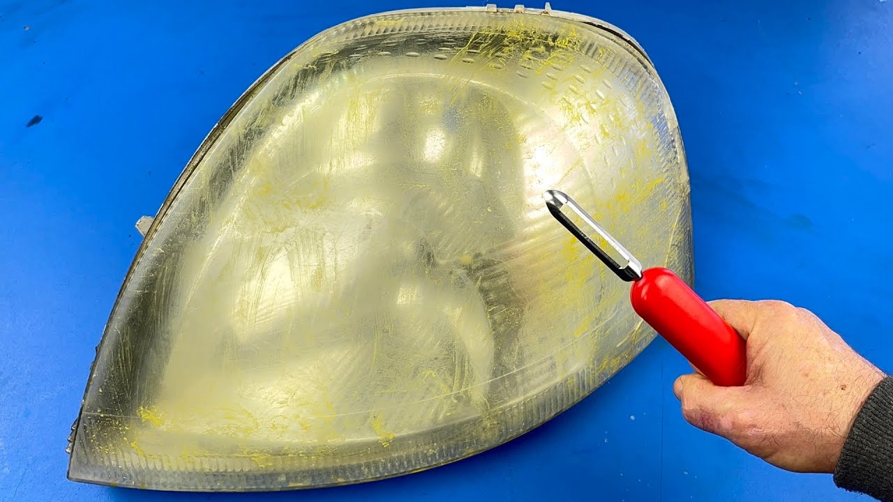 Удивительный метод! Сделайте фары кристально чистыми за 5 минут с помощью этого трюка (720p) смотреть онлайн
