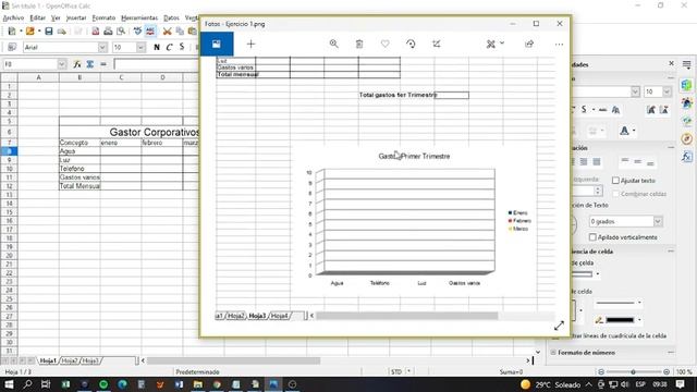 Planilla con Grafico en Calc de Open Office смотреть онлайн