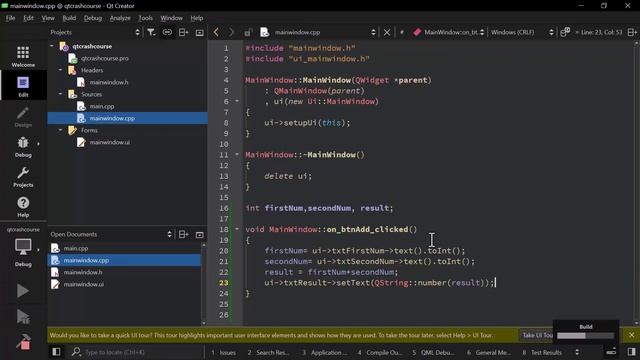 Qt Crash Course for Beginners - Create C++ GUI Apps смотреть онлайн