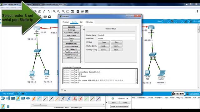 Cisco Packet Tracer Tutorial 5 router configure смотреть онлайн