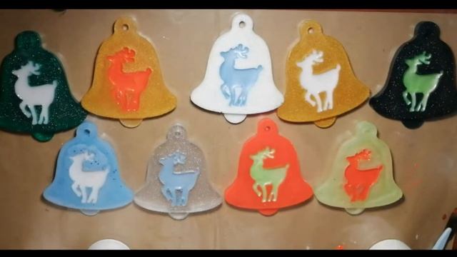 DIY / Новогодние игрушки из эпоксидной смолы. Пробую новые формы от Artline creativity. смотреть онлайн