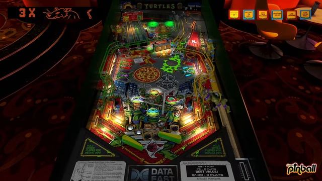 Teenage Mutant Ninja Turtles (Data East 1991) | Visual Pinball X | Table Snapshot (Desktop Mode) смотреть онлайн