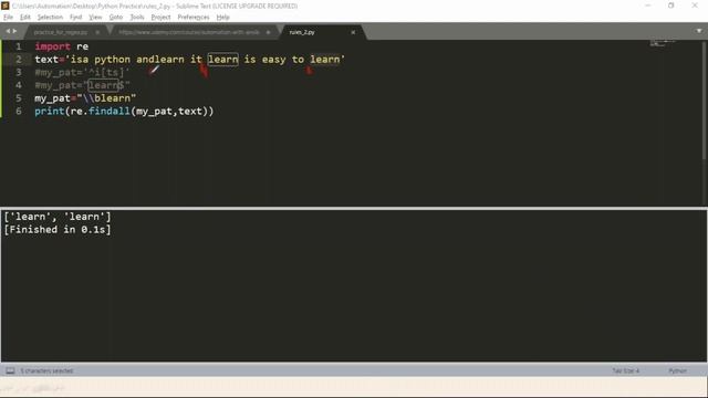 84.Complete Python Basics for Automation - Rules to create a pattern Part 2 смотреть онлайн
