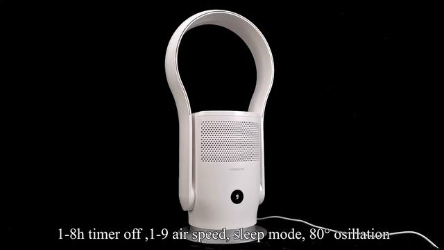 Air Purifier Bladeless Fan with HEPA filter, best cooling fan for bedroom, custom fanless fan смотреть онлайн