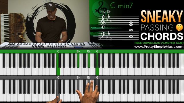 Play "Sneaky" Passing Chords Using Gospel Key Changes!!! смотреть онлайн