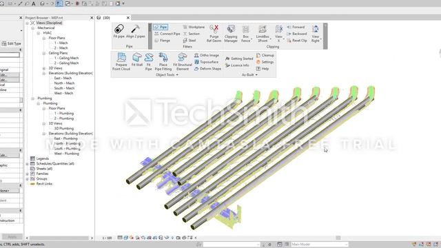 Compare extraction pipe: Faro asbuilt + Leica Cloudworx + Scantobim смотреть онлайн