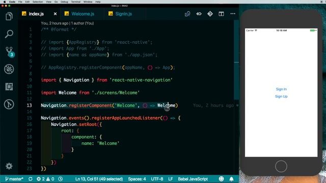 #3 Stack Navigator | Wix React Native Navigation смотреть онлайн