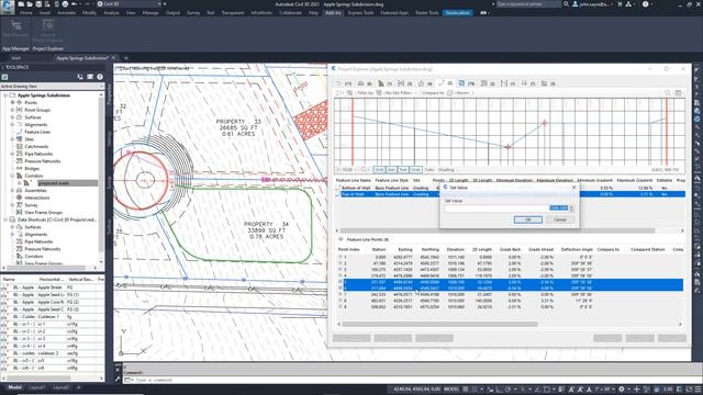 Project Explorer for Civil 3D: Working With Feature Lines смотреть онлайн