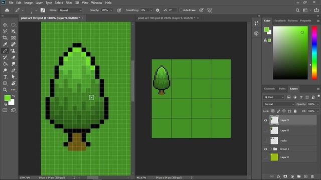 Pixel Art Tutorial in Photoshop (Part 8) | Pixel Art Basics in Tamil | Game Dev Tamil |#gameract202 смотреть онлайн