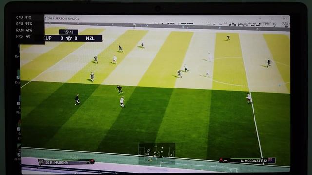 eFootball PES 2021 on intel i3 1005G1 + intel UHD Graphics G1 (16GB RAM) смотреть онлайн