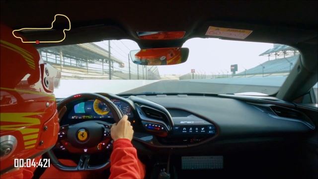 FERRARI SF90 STRADALE ASSETTO FIORANO SETS PRODUCTION CAR LAP RECORD AT INDIANAPOLIS MOTOR SPEEDWAY