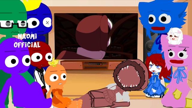 Rainbow Friends w/ Poppy Playtime & Figure React To ? Friends vs Poppy Playtime vs Doors P16- My AU смотреть онлайн