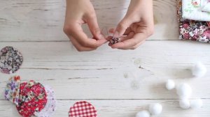 Текстильные бусы своими руками