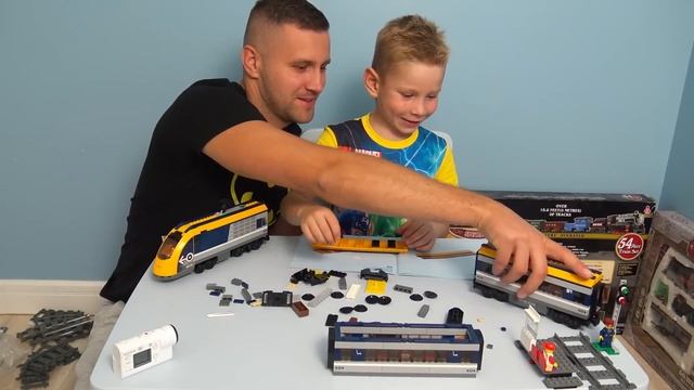 Поезд и Железная дорга Lego 60197 видео для детей Скоростной поезд как в Европе сделали аварию смотреть онлайн