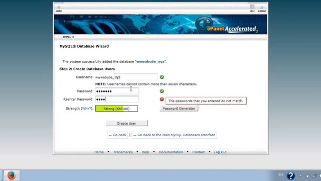 How to manage / work with cPanel - Part 13 - MySQL Database Wizard смотреть онлайн