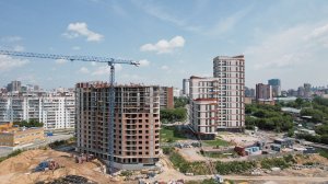 Квартал "Беринг" в Новосибирске - Ход строительства Июль 2023