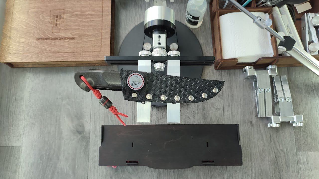 Заточка ножа сталь S390 на 67 hrc Веневскими алмазами 100%. TSPROF K03 Pro смотреть онлайн