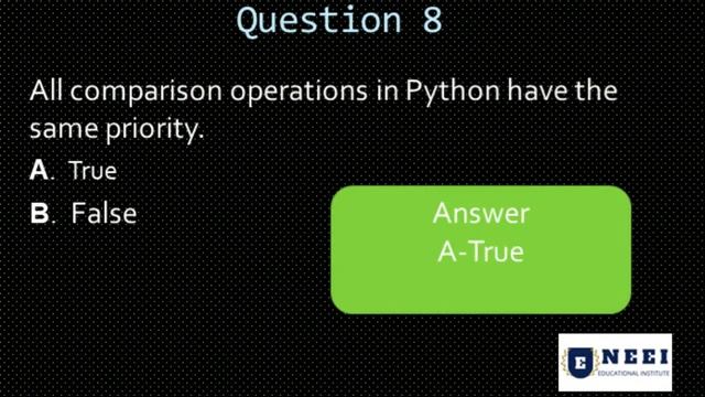 Python Programming Quiz 3 | Boolean Datatype | Comparision & Logical Operators смотреть онлайн