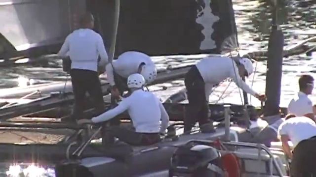 Americas Cup Team USA Oracle leaving base camp SD Bay 110911.MOD смотреть онлайн