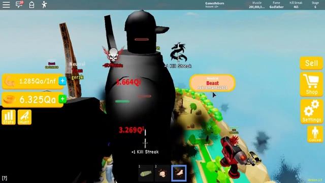 Godfather vs Entire Server! Best Villain Rank! - Lifting Simulator (ROBLOX) смотреть онлайн