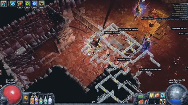 Path Of Exile 2.2  - 1.8 MILLION DPS TOOLTIP  Duelist Dual Strike Build 2.2 - Atziri Run