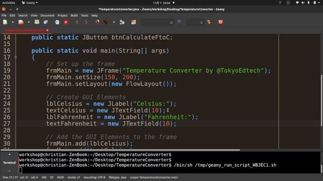 Java Tutorial: Simple GUI App (Temperature Converter) смотреть онлайн