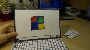 Мой САМОДЕЛЬНЫЙ НОУТБУК ИЗ БУМАГИ!!!