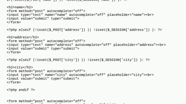 Multi step form onboarding with sessions and cookies using PHP смотреть онлайн
