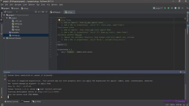 Django Web Framework (1.11.3) #1 - Установка, Настройка, Создание Первого Проекта и Приложения смотреть онлайн