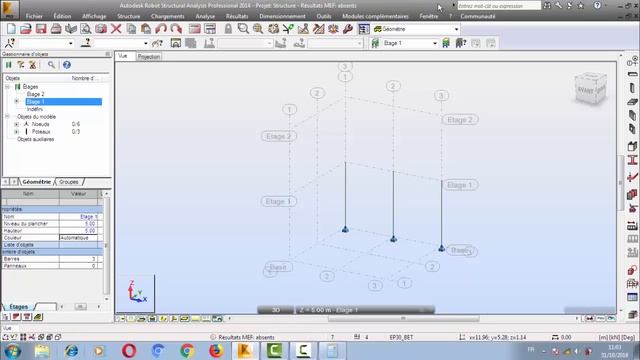 Robot Structural Analysis | pour les débutants | Formation GRATUITE | Partie .1 смотреть онлайн