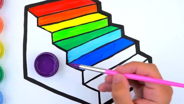 Bolalar uchun zinapoyalarni chizish / Рисование Лестниц для Детей / Drawing Stairs for Kids смотреть онлайн