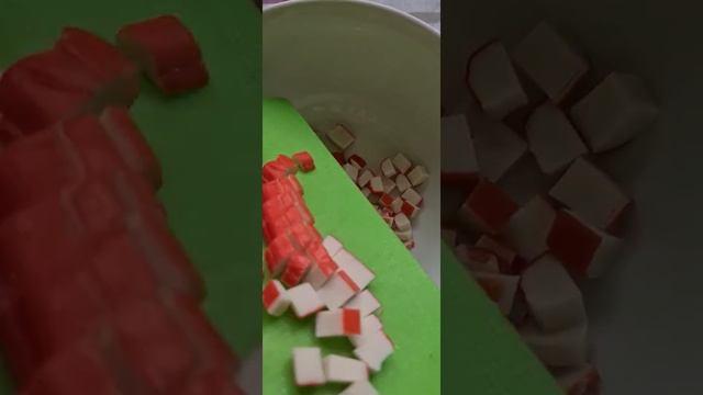 Быстрый салат с фасолью и крабовыми палочками.(105 ккал/100 гр). ПП салат. худеем к лету смотреть онлайн