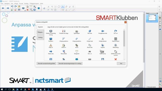 Anpassa verktygsfältet i SMART Notebook смотреть онлайн
