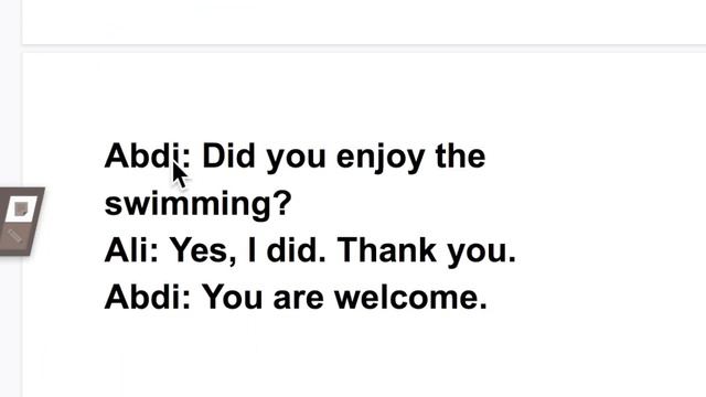 CONVERSATION - SWIMMING -- BUYING TV. смотреть онлайн