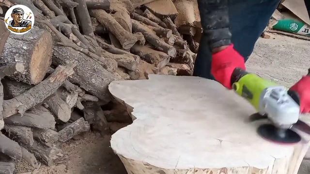 Стол из бревна сваими руками.(Kötüydən stol) 29.12.2021 Şərəfə.