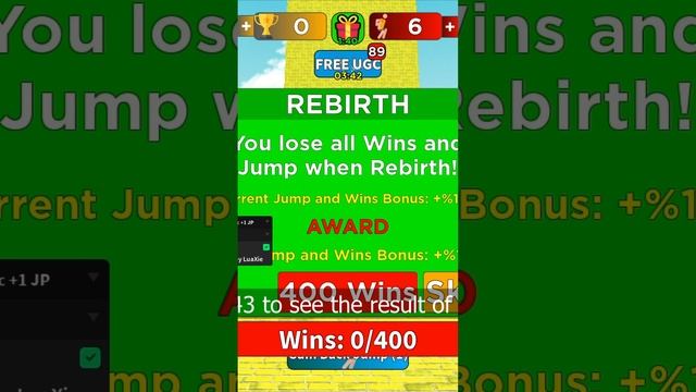 Every Second You Get +1 Jump Power OP Script Roblox #shorts смотреть онлайн