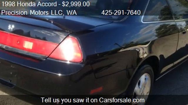 1998 Honda Accord EX coupe - for sale in Renton, WA 98057 смотреть онлайн