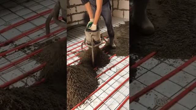 Этап 2. Приемка раствора. Полусухая стяжка пола. смотреть онлайн