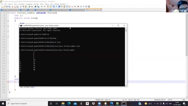 JAVA(THREAD PROGRAM)FOR BCA 3RD YEAR,12-04-22 смотреть онлайн
