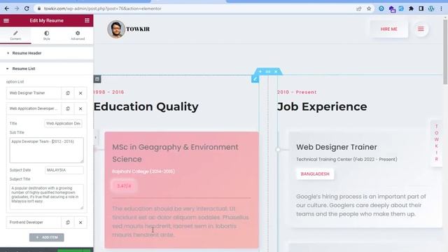 PART-24 |WordPress Theme Customization (Job experience add in education tab) |Bangla Tutorial - 202 смотреть онлайн