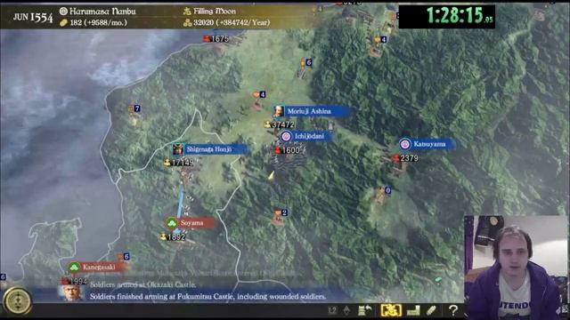 SPEEDRUN | Complete Unification | Nobunaga's Ambition: Taishi | 2:57:29 смотреть онлайн