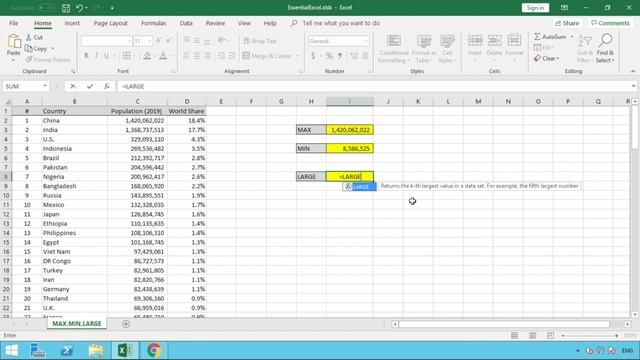 How To... quickly find the SMALLEST and LARGEST values in Excel смотреть онлайн