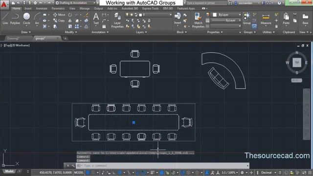 Working with AutoCAD groups смотреть онлайн