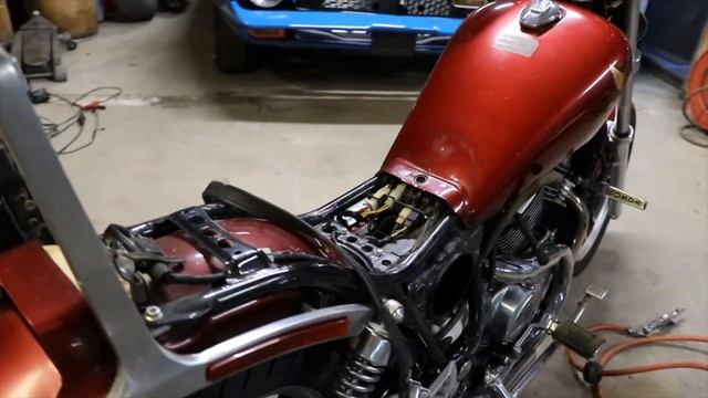 1986 HONDA VT 500 SHAWDOW. PART 2. First test ride after many years. EPISODE 477 смотреть онлайн