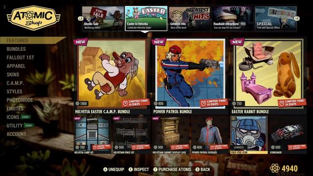 Fallout 76 Atomic Shop Weekly Reset Apr 11 - Apr 17 2023 смотреть онлайн