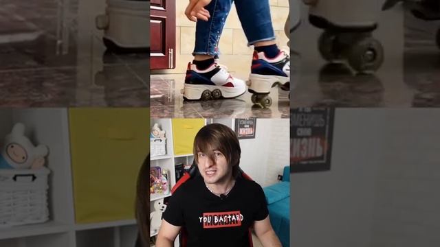 Самые крутые кроссовки с роликами! смотреть онлайн