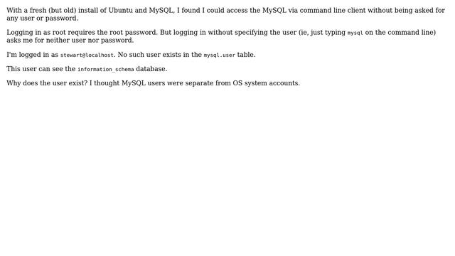 Default user for MySQL смотреть онлайн