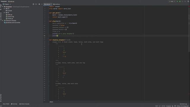 How to make Hangman in Python part 1! смотреть онлайн